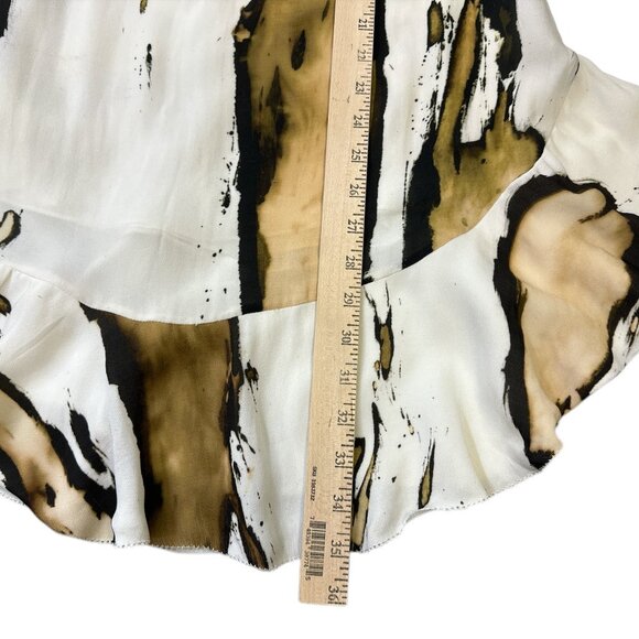 TRYB Dress Sleeveless Ruffle Hem Mesh Sides Women's sz 2 Boho - Picture 16 of 16